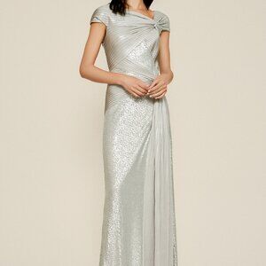 Parma Draped Sequin Gown